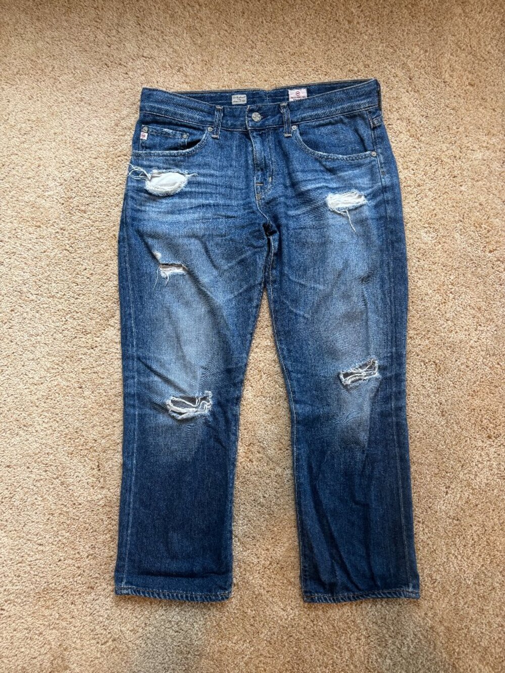 AG Ex Boyfriend Cropped Jeans 28